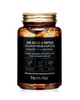 FarmStay "24K Gold & Peptide Solution Prime Ampoule" сыворотка для лица, 250 мл