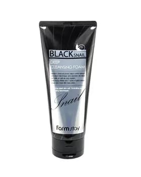 FarmStay "Black Snail Deep Cleansing Foam" пенка для умывания, 180 мл