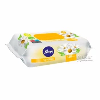 Çygly salfetkalar Sleepy "Camomile", 120 sany