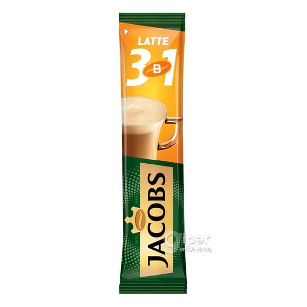 Kofe Jacobs Latte, 3x1 kiçi paket 13 gr