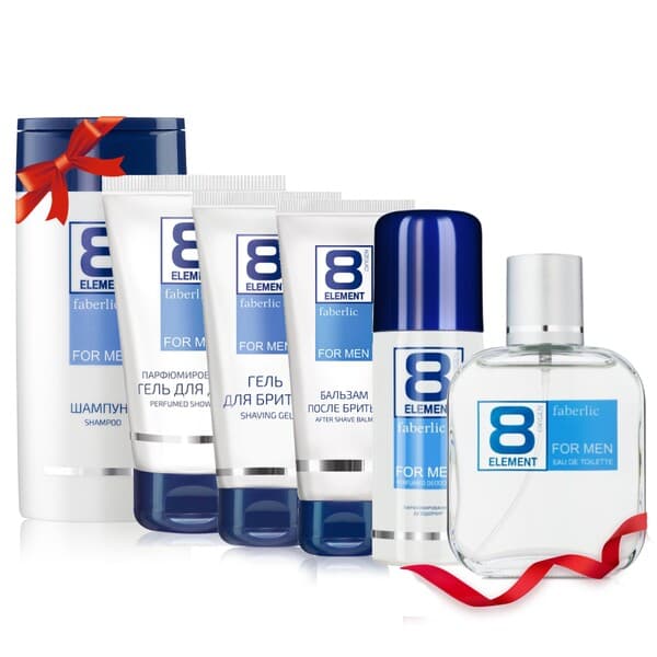 Erkekler üçin sowgat toplumy 8 Element (100 ml + doly seriýasy)