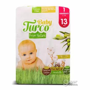 Çagalar üçin arlyk Baby Turco №1 newborn, 2-5 kg, 13 sany
