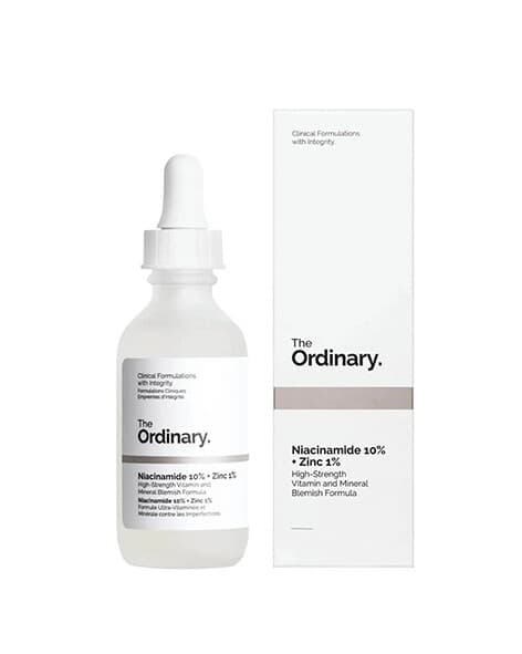 Sinkli we B3 witaminli syworotka The Ordinary - "Niacinamide 10% + Zinc 1%", 30 ml