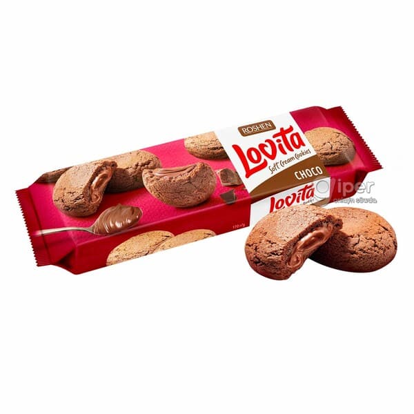 Ýumşak kremli köke Roshen Lovita Choco 170 gr