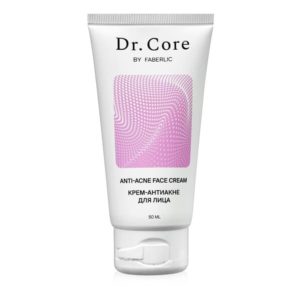 Antiakne kremi Faberlic Dr. Core ýüz üçin, 0591, 50 ml