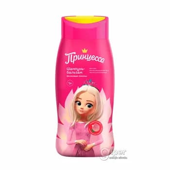 Çagalar üçin şampun-balzam "Принцесса" "Шелковые локоны", 250 ml