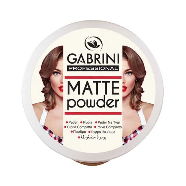 Pudra Gabrini Professional MATTE Powder, No: 02,  12 g