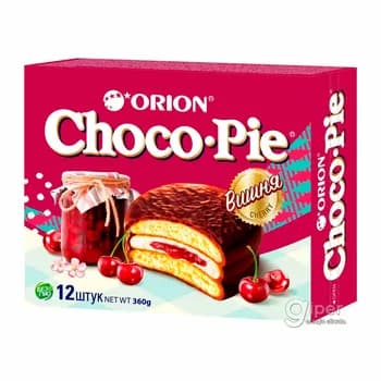 Pirožny Orion Choco Pie "Ülje", (12 sany) 360 gr