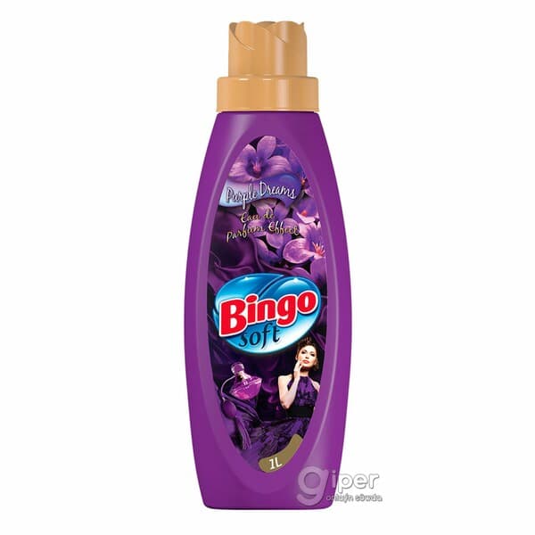 Geýim ýumşadyjy Bingo soft "Purple Dreams", 1 lt