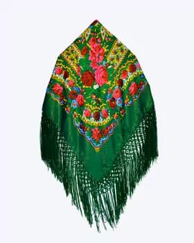 Zerli ýüň gyňaç, goýy ýaşyl