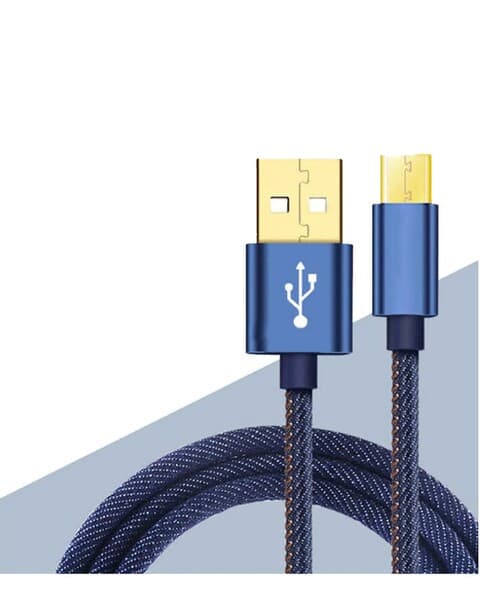 Кабель для передачи данных Micro USB 1,10 м, jeans