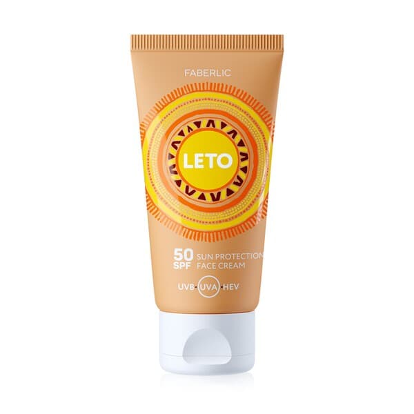 Крем для лица солнцезащитный Faberlic SPF 50 "Leto", 50 мл