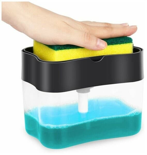 Arassalaýjy serişde we gubka saklaýjy gap, 385 ml (+gubka)