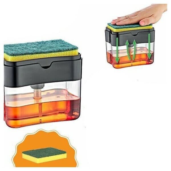 Arassalaýjy serişde we gubka saklaýjy gap, 385 ml (+gubka)