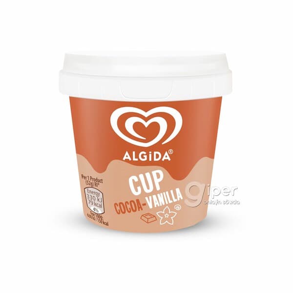 Doňdurma Algida "Cup" Kakao-wanil, 50 gr