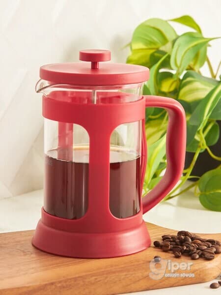 Gyzyl "French Press" çäýnek 800 ml