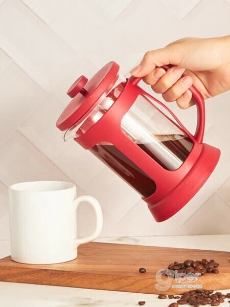 Gyzyl "French Press" çäýnek 800 ml