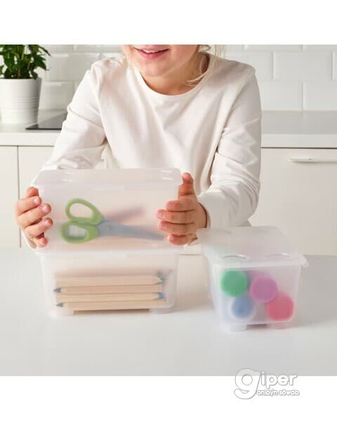 Gapakly guty IKEA GLIS sary/gök 17x10 sm