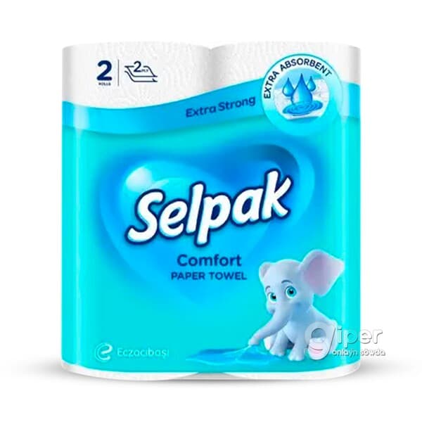 Кухонное полотенце Selpak "Comfort" 2 слоя, 2 рулона