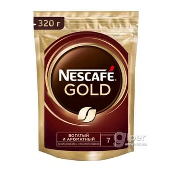 Kofe Nescafe Gold, paket gapda 320 gr