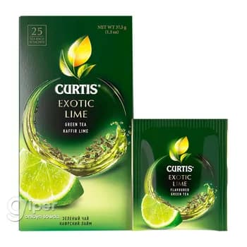 Gök çaý Curtis "Exotic Lime", 1.5 gr (25 sany)