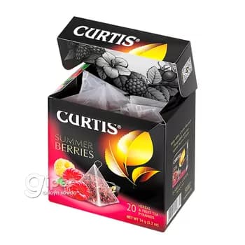 Травяной фруктовый чай Curtis "Summer Berries" малина и шиповник, 1.8 г (20 пакетиков)
