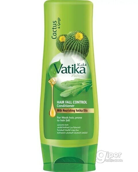 Saç üçin kondisioner Vatika 400 ml. Saç düşmesini sazlamak, Kaktus