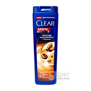 Clear шампунь для мужчин против перхоти и против выпадения волос, 180 мл