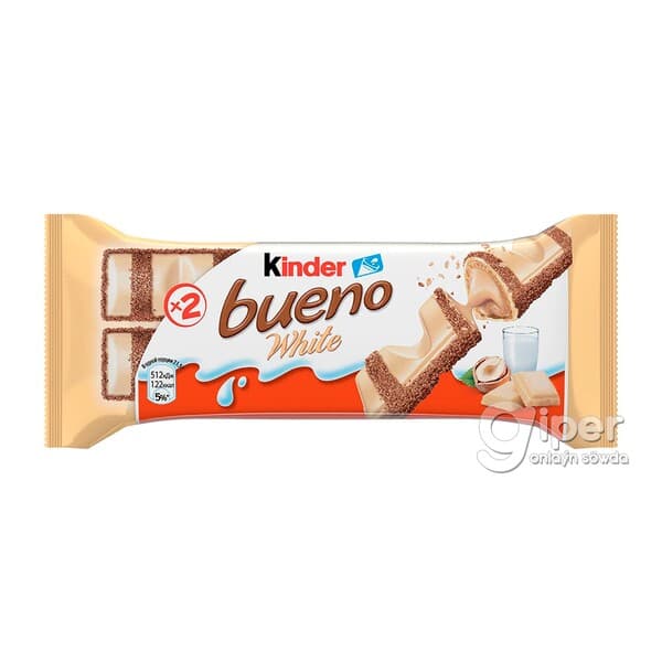 Ak şokoladly wafli Kinder "Bueno", 39 gr