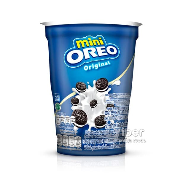 Mini köke Oreo, kakaoly we wanil naçinkaly, 61 gr