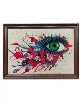 Картина из ручной ковер 78x57см