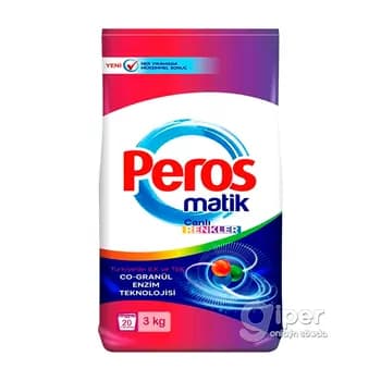 "Peros" gül ysly kir ýuwujy soda, 3 kg
