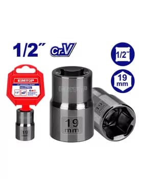 Emtop Golowka açar 1/2 19mm