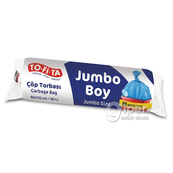 Zibil torbasy "TO.FI.TA" 90 lt, 10 sany