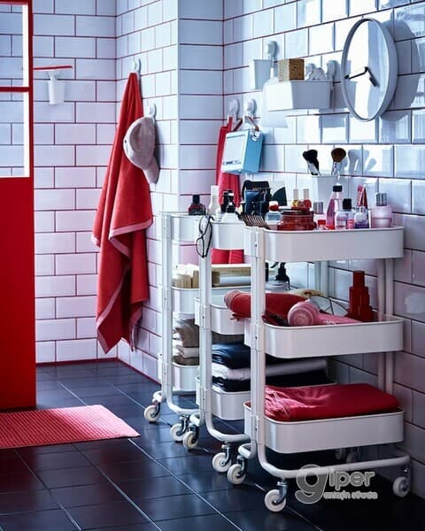 Araba IKEA RASKOG ak 35x45x78 sm