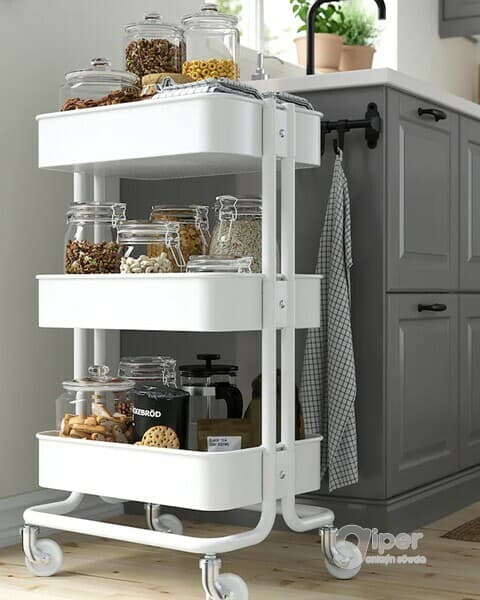 Araba IKEA RASKOG ak 35x45x78 sm