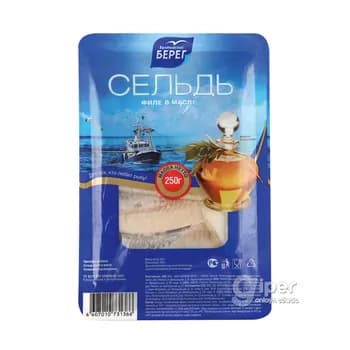 Takgaz filesi ýagda "Балтийский Берег", 250 gr