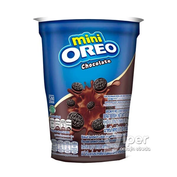 Mini şokoladly köke-sendwiç Oreo şokolad kremli, 61.3 gr