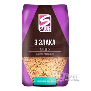 Хлопья овсяные "Salus" 3 злаков, 400 г