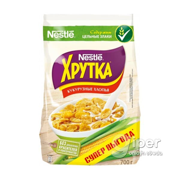 Taýýar ertirlik Nestle Хрутка Mekgejöwen hlopýasy 700 gr