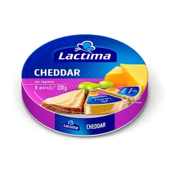 Ereme peýnir Lactima Cheddar, (8 sany) 120 gr