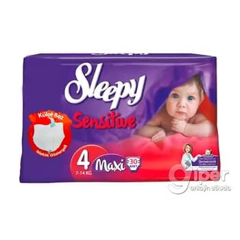 Sleepy Sensitive Külot arlygy Maxi №4, 7-14 kg, 30 sany