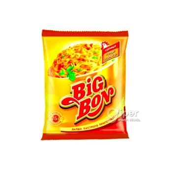 Лапша быстрого приготовления Big Bon "Сальса" курица + соус, 75 г