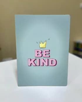 Тетрадь be kind (18*25 см) голубой