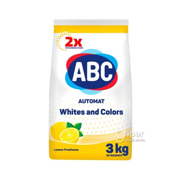 Kir ýuwujy soda ABC Limon täzeligi, 3 kg