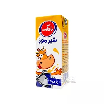 Süýt "Ramak" ýaglylygy 1.5%, banan tagamly, 200 ml