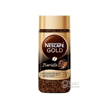 Kofe Nescafe Gold Barista, çüýşe gapda 85 gr