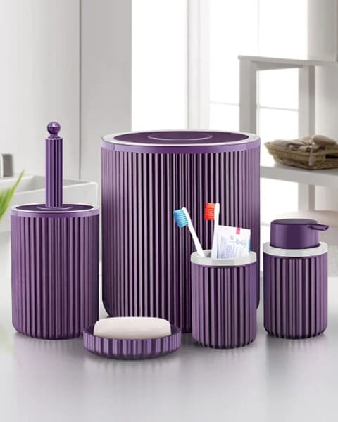 Hammam toplumy 5 sany, şekilli fioletowy reňkde