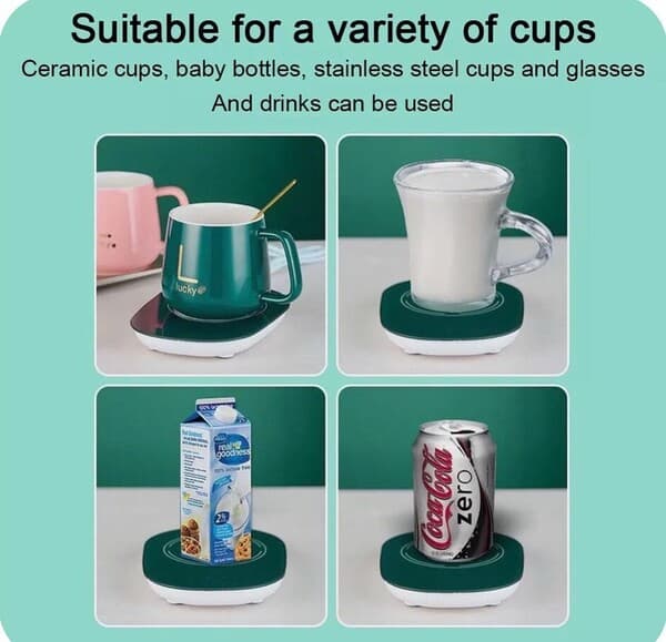 Керамическая кружка с подставкой для подогрева