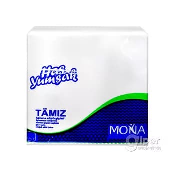 Aşhana salfetkalar Mona "Tämiz", 100 sany